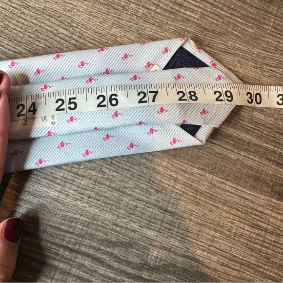 Vineyard Vines Pink Flamingo Stripe Tie NWT - Picture 8 of 8